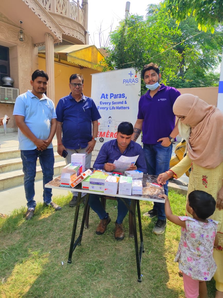 Community outreach at a Foundation health camp